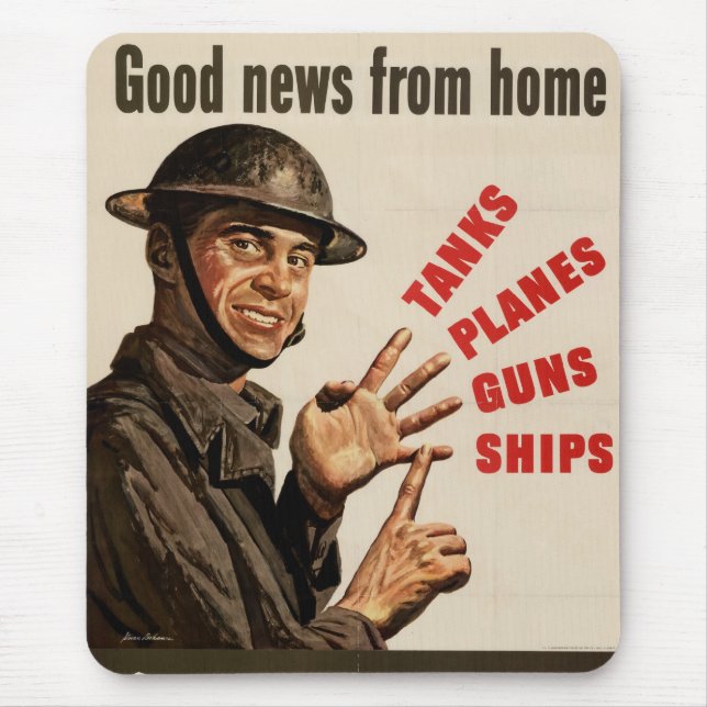 Vintage WWII Krig Poster Musmatta (Framsidan)