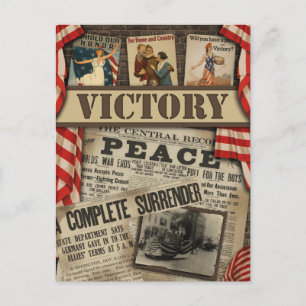 Vintage WWII-vykort för segelbok Vykort