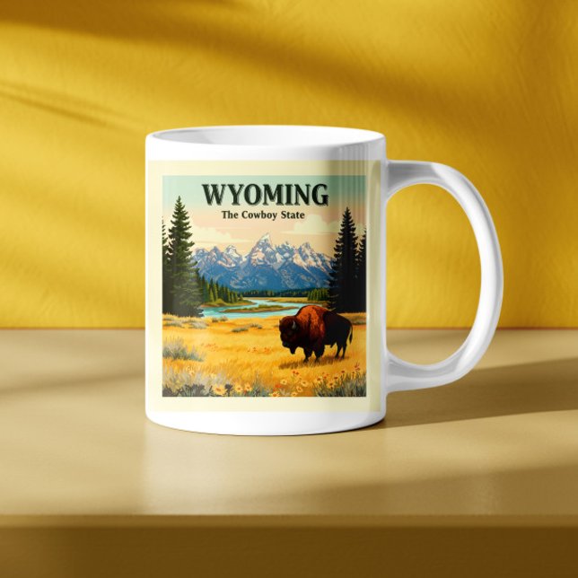 Vintage Wyoming Kaffemugg (Skapare uppladdad)