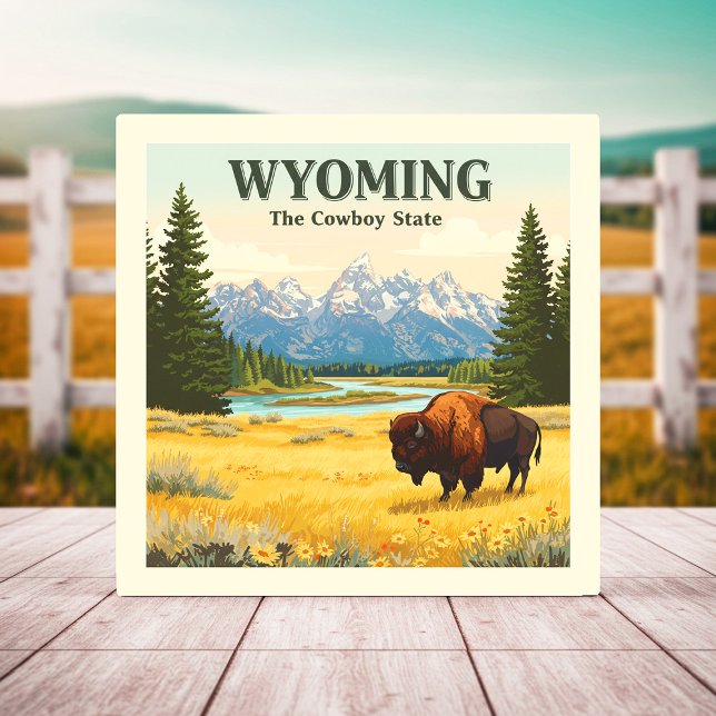 Vintage Wyoming Kakelplatta (Skapare uppladdad)