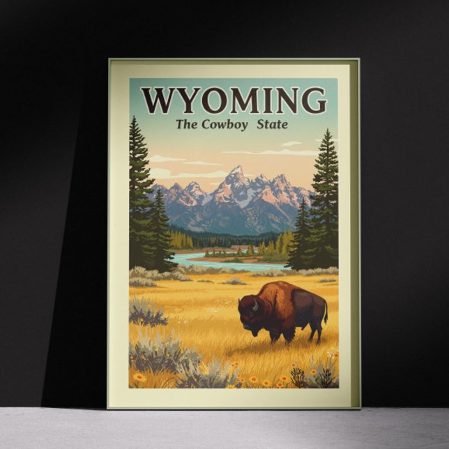Vintage Wyoming Poster (Skapare uppladdad)