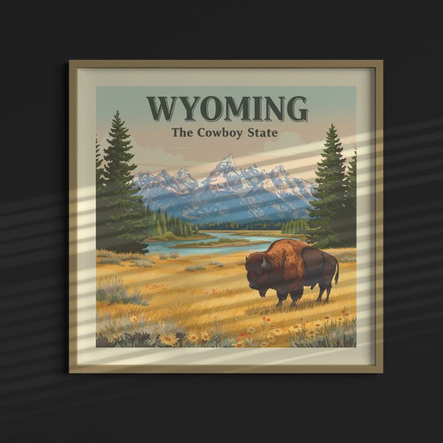 Vintage Wyoming Poster (Skapare uppladdad)