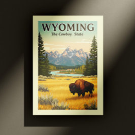 Vintage Wyoming Vykort
