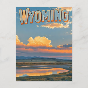 Vintage Wyoming-vykort Vykort