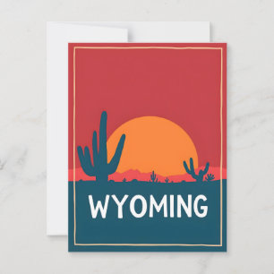 Vintage Wyoming-vykort Vykort