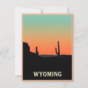 Vintage Wyoming-vykort Vykort