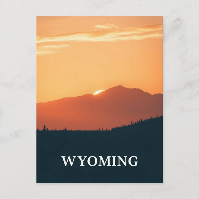 Vintage Wyoming-vykort Vykort (Framsida)