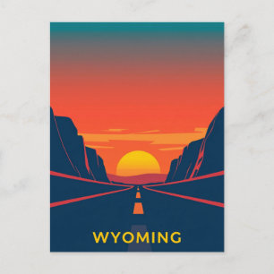 Vintage Wyoming-vykort Vykort