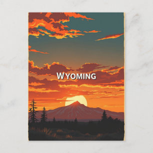 Vintage Wyoming-vykort Vykort