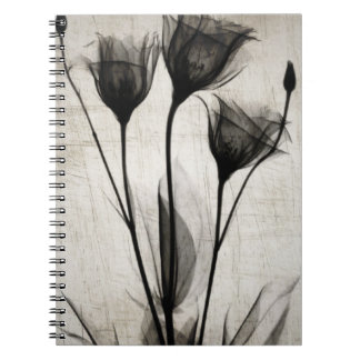 Vintage X-Ray Flowers Anteckningsbok
