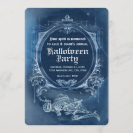 Vintage X-Ray Halloween-inbjudan Memento Mori Inbjudningar