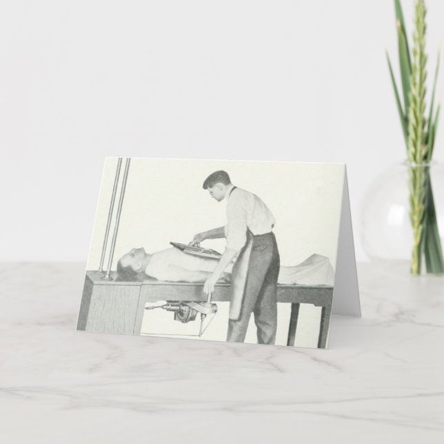 Vintage X-Ray Man Kort (Framsida)