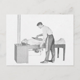 Vintage X-Ray Man Vykort