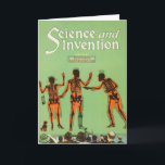 Vintage X Ray People Gun Science fiction Invention Kort<br><div class="desc">Denna bild ingick ursprungligen i ett 1921-täcke för vetenskap och uppfinning,  som innehöll röntgenfilm. Perfekt för vetenskapen och Science fiction älskare i ditt liv!</div>