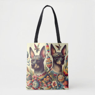 Vintage Xoloitzcuintle Illustration Tygkasse