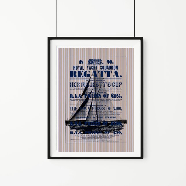 Vintage Yacht Regatta Advertisement Poster (Skapare uppladdad)