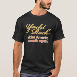 Vintage Yacht Rock musik Gör Amerika friktionsfrit T Shirt