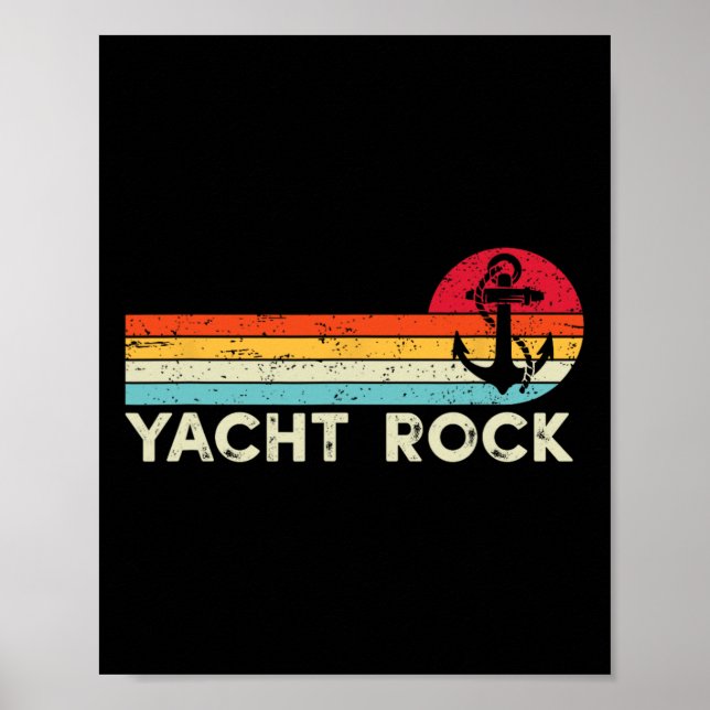 Vintage Yacht Sten Poster (Framsidan)