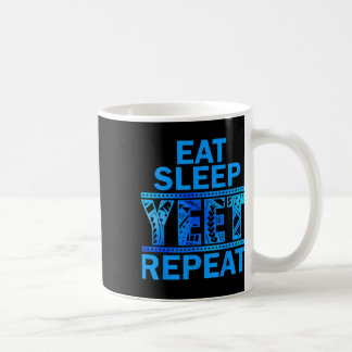 Vintage Yeet Apparel Manar Funny Satt Eat Sömn R Kaffemugg