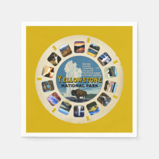 VINTAGE YELLOWSTONE NATIONAL PARK TEMAPARTY PAPPERSSERVETT