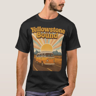 Vintage Yellowstone nationalpark - Äventyr T Shirt