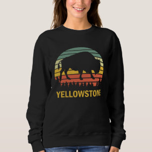 Vintage Yellowstone Nationalpark Bison Buffel T Shirt