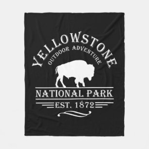 Vintage Yellowstone Nationalpark Fleecefilt