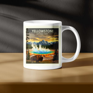 Vintage Yellowstone nationalpark Kaffemugg