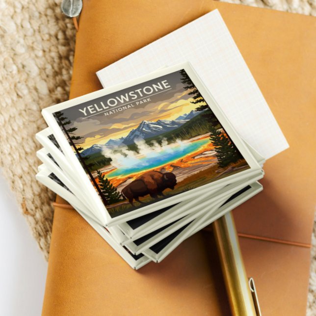 Vintage Yellowstone nationalpark Magnet (Skapare uppladdad)