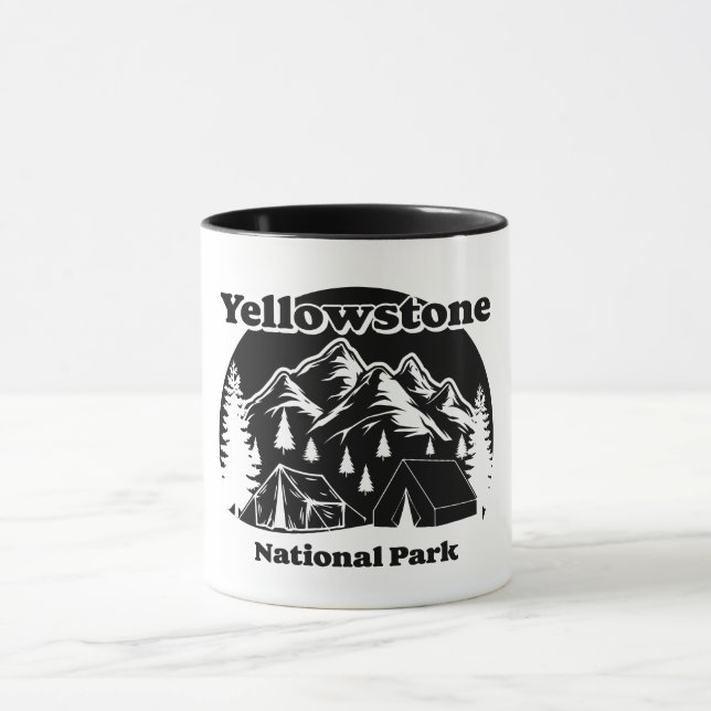 Vintage Yellowstone nationalpark Mugg (Center)