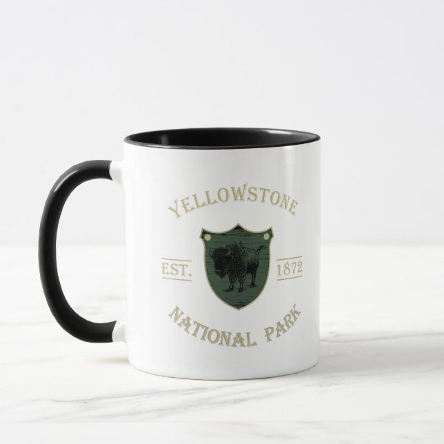 Vintage Yellowstone Nationalpark Mugg (Vänster)