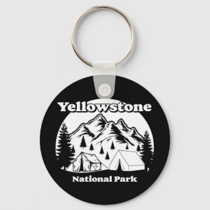 Vintage Yellowstone nationalpark Nyckelring