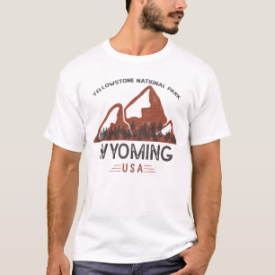 Vintage Yellowstone nationalpark T Shirt
