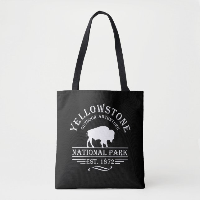 Vintage Yellowstone Nationalpark Tygkasse (Framsida)