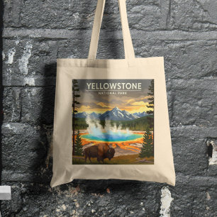 Vintage Yellowstone nationalpark Tygkasse