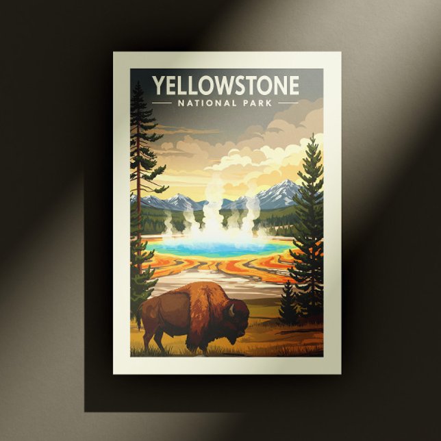 Vintage Yellowstone nationalpark Vykort (Skapare uppladdad)