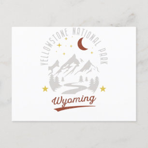 Vintage Yellowstone nationalpark Wyoming Vykort