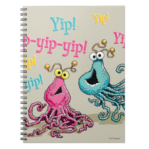 Vintage Yip-Yips Anteckningsbok Med Spiral