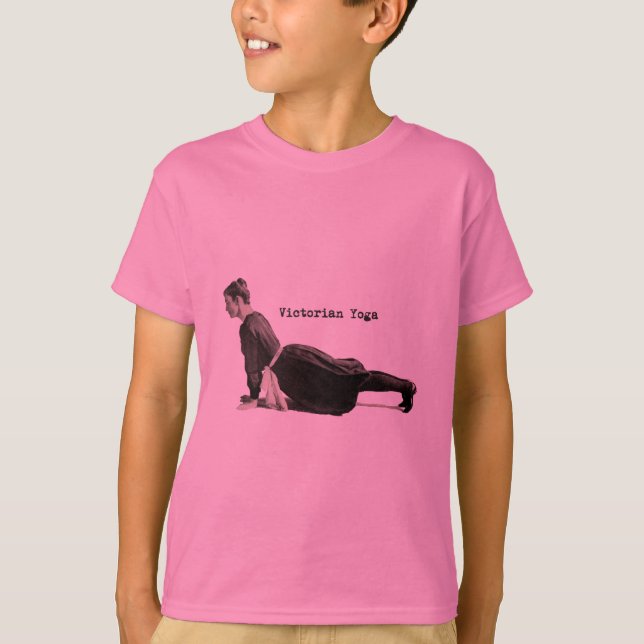 Vintage Yoga Woman Up Hund Antique Tee (Framsida)