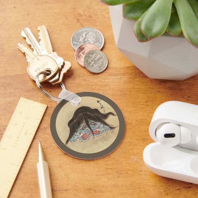 Vintage Yokai Otoroshi- Japansk monster Nyckelring (Skrivbord)