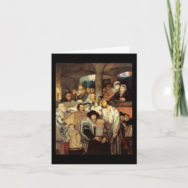 Vintage Yom Kippur Kort (Framsida)