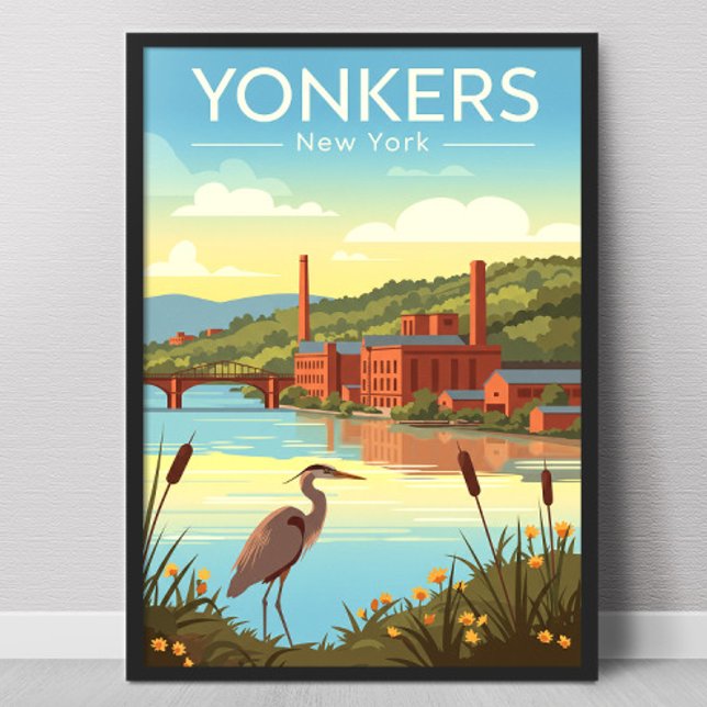 Vintage Yonkers New York Poster (Skapare uppladdad)