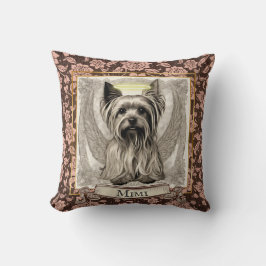 Vintage Yorkshire Terrier Angel Customized Kudde