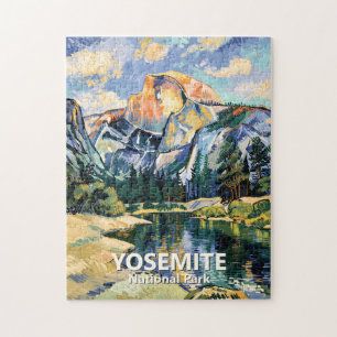 Vintage Yosemite Half Dome Vibrant Van Gogh Anpass Pussel