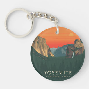 Vintage Yosemite National Park Sunset