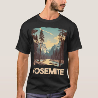 Vintage Yosemite Nationalpark Naturälskare T Shirt