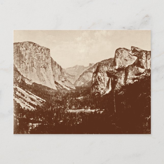 Vintage Yosemite nationalpark Vykort (Framsida)