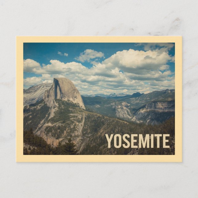 Vintage Yosemite Travel Vykort (Framsida)