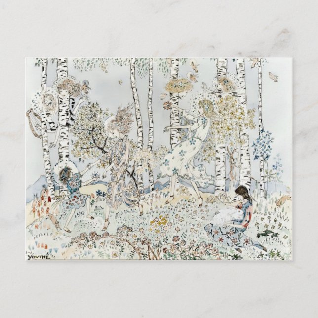 Vintage Youthe av Jessie Marion Kung Vykort (Framsida)