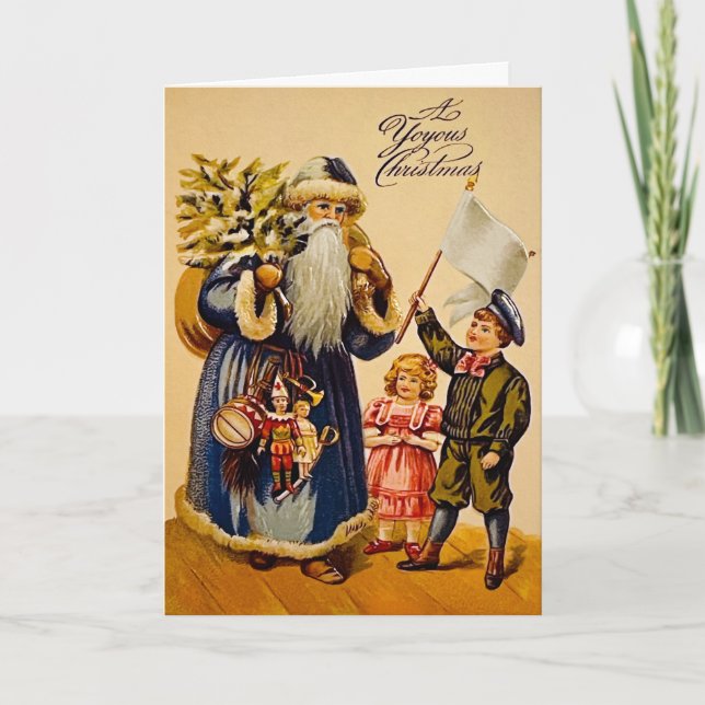 Vintage Yoyous-julkort Helgkort (Framsida)